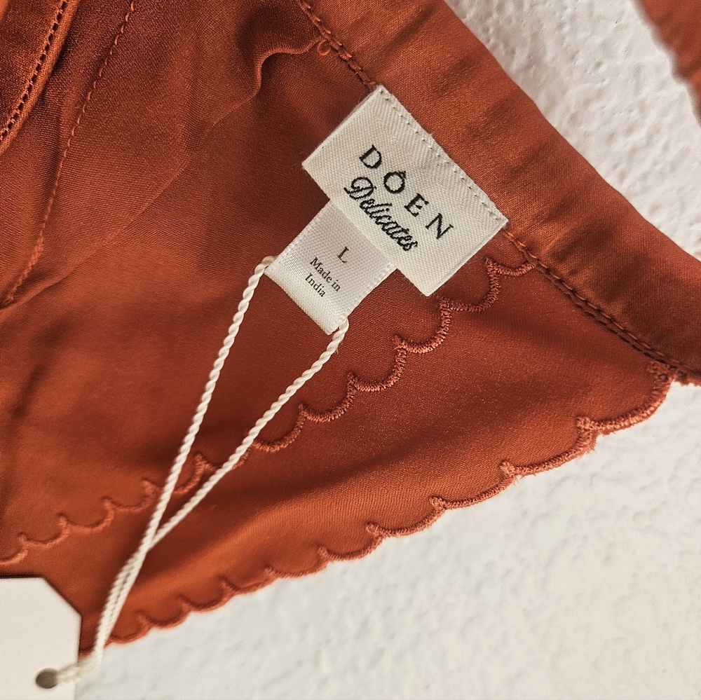 NWT Doen Lucie bralette in redbud, large - Picture 7 of 10
